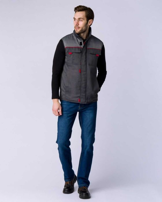 Скидка % Утеплённый Спецодежда, Жилетка, Без рукава, Jiletka, Ziletka