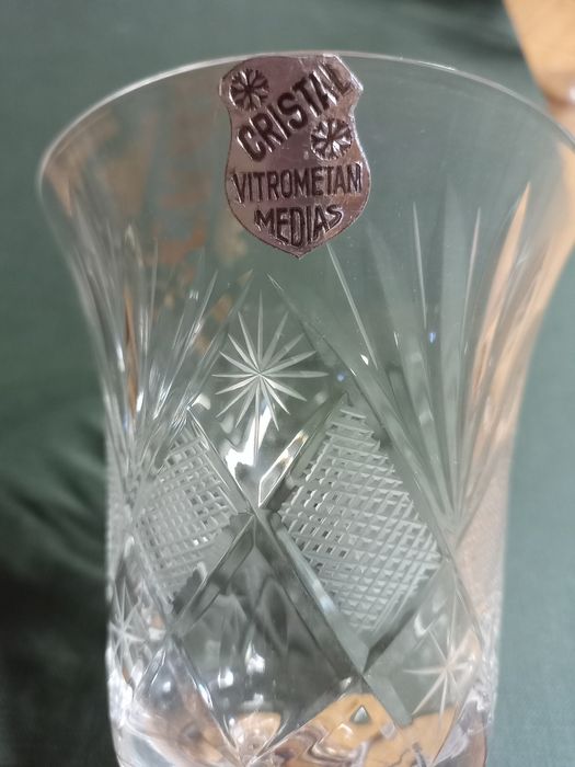 Set 6 pahare cristal Vitrometan Medias