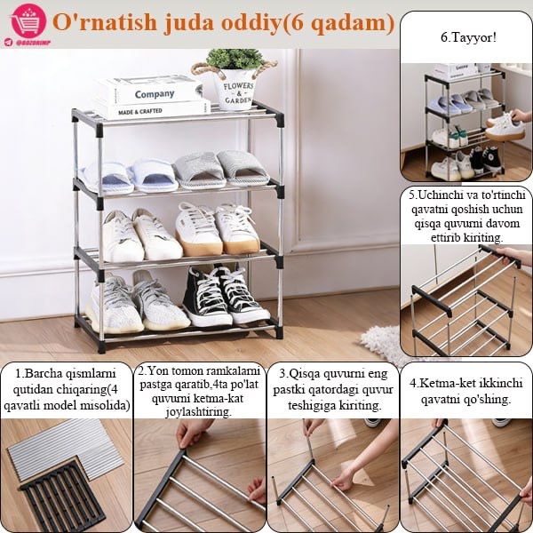 Uy uchun koʻp funksiyali shkaf+poyabzal javoni