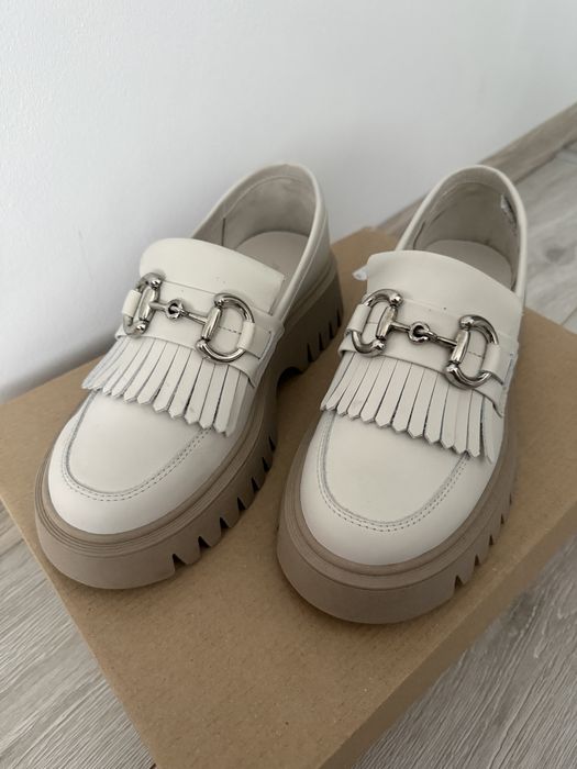 Mocasini piele noi marimea 37