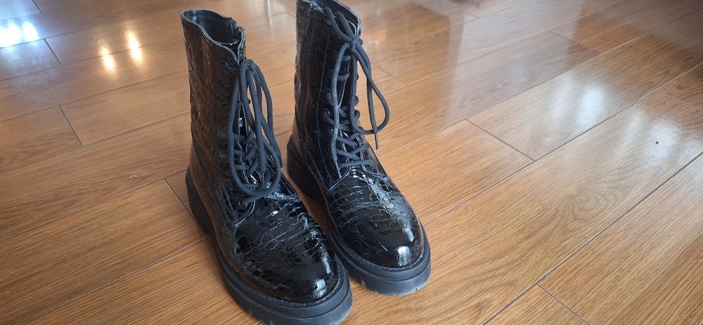 Bocanci dama negri de lac mărime 38