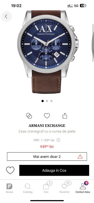 Ceas armani exchange