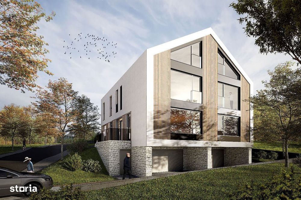 Casa noua , D+P+E+M, cu 5 camere, garaj dublu, in Dambu Rotund!