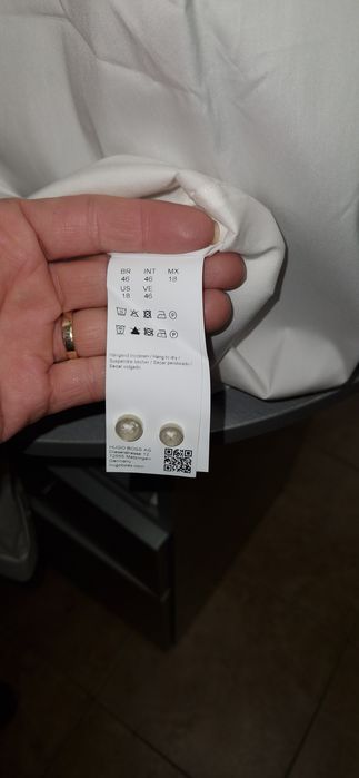 Мъжка бяла риза Boss original