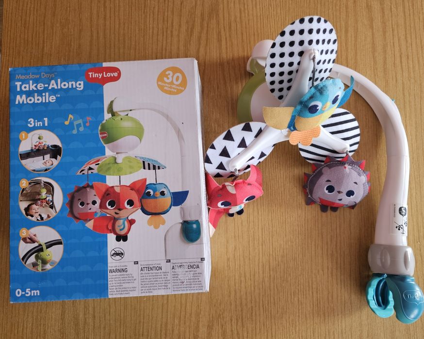 Музикална въртележка Tiny Love Take-Along 3 in 1