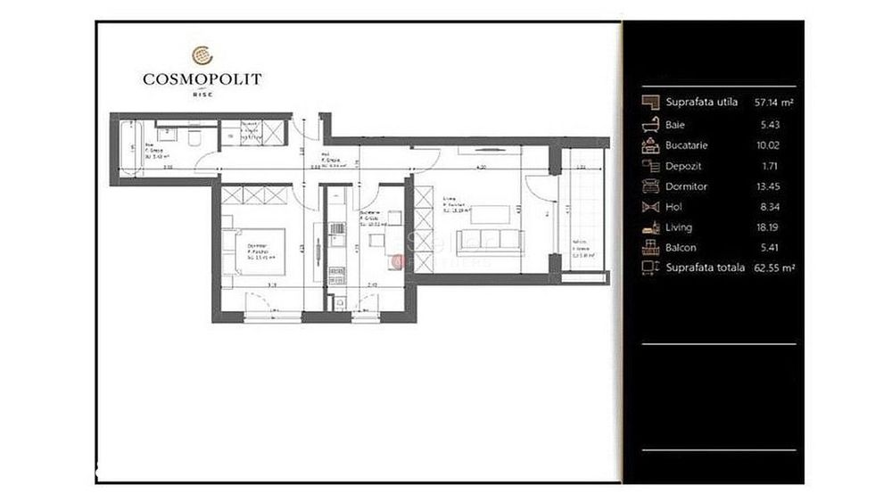 Apartament Finalizat - Cosmopolit Rise
