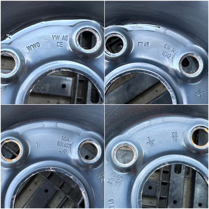 4бр.Оригинални джанти 16" 5x112 ET48-Vw Caddy,T-Roc,A3,Q2,Passat,Karoq