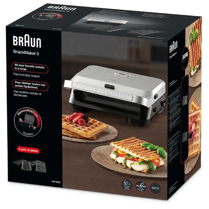 Вафельница и гриль для сендвичей Braun SM5006