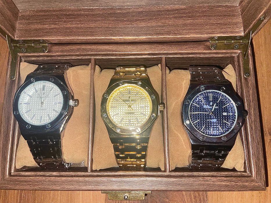 3 броя Колекция AP Audemars Piguet Royal Oak Luxury watches/часовниц