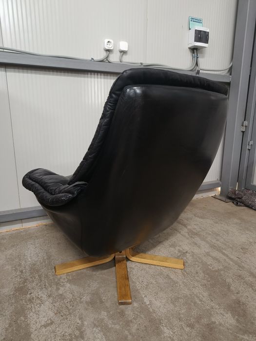 Кресло естествена кожа