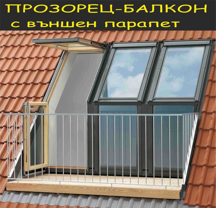 КАПАНДУРА за покрив –прозорци за Мансарда –Авариен изход гр. Варна