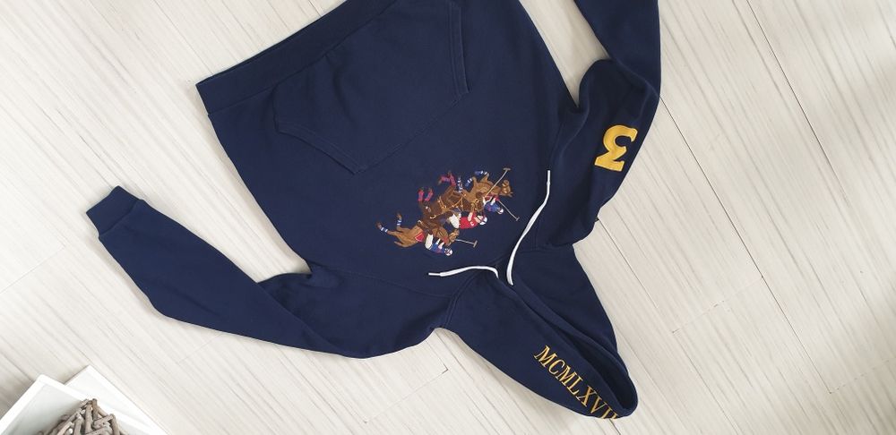 POLO Ralph Lauren Racing Horses Hoodie / L ОРИГИНАЛ! Дамски Суичър!