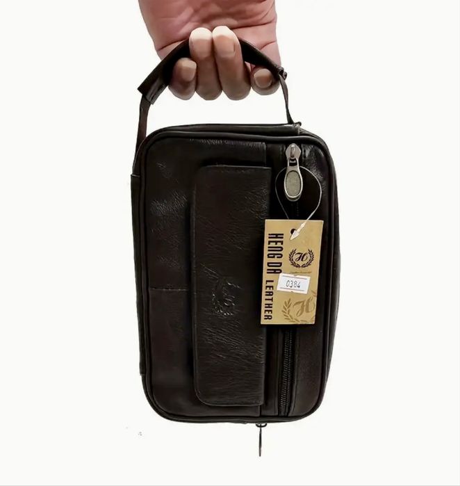 Мъжки ръчни чантички тип Борсетаʼ /Модерни и красиви от естест. кожа!