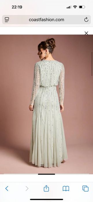 Платье,вечернее,свадьба,праздник,макси,с длинным рукавом ,пайетки ,