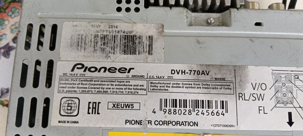 Valabil doar azi Casetofon Player auto , dvd usb ,Pioneer