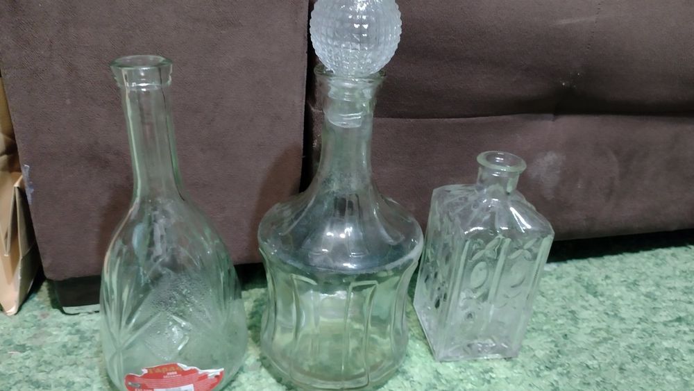 Стари бутилки за декорация 3 броя