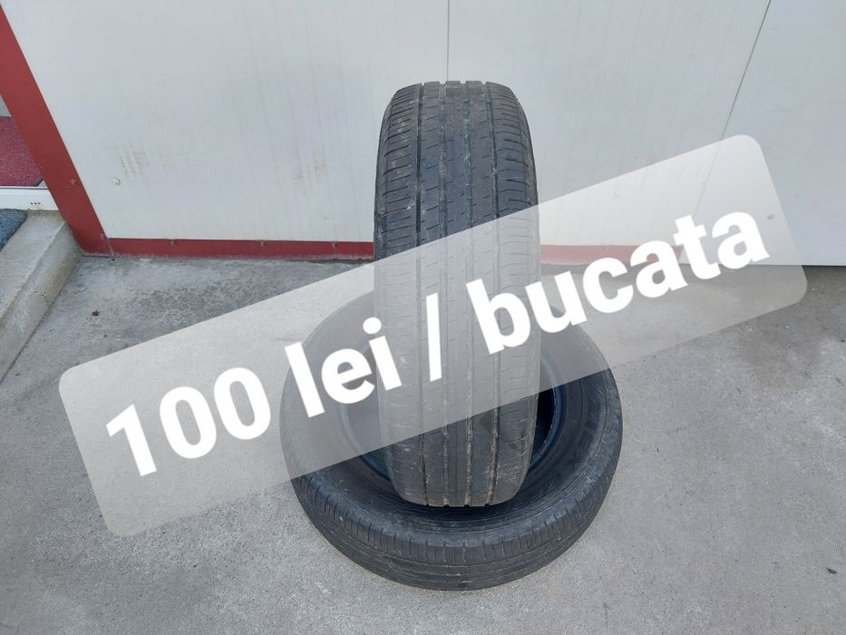 100 lei bucata! Doua anvelope vara 215 65 17 Falken