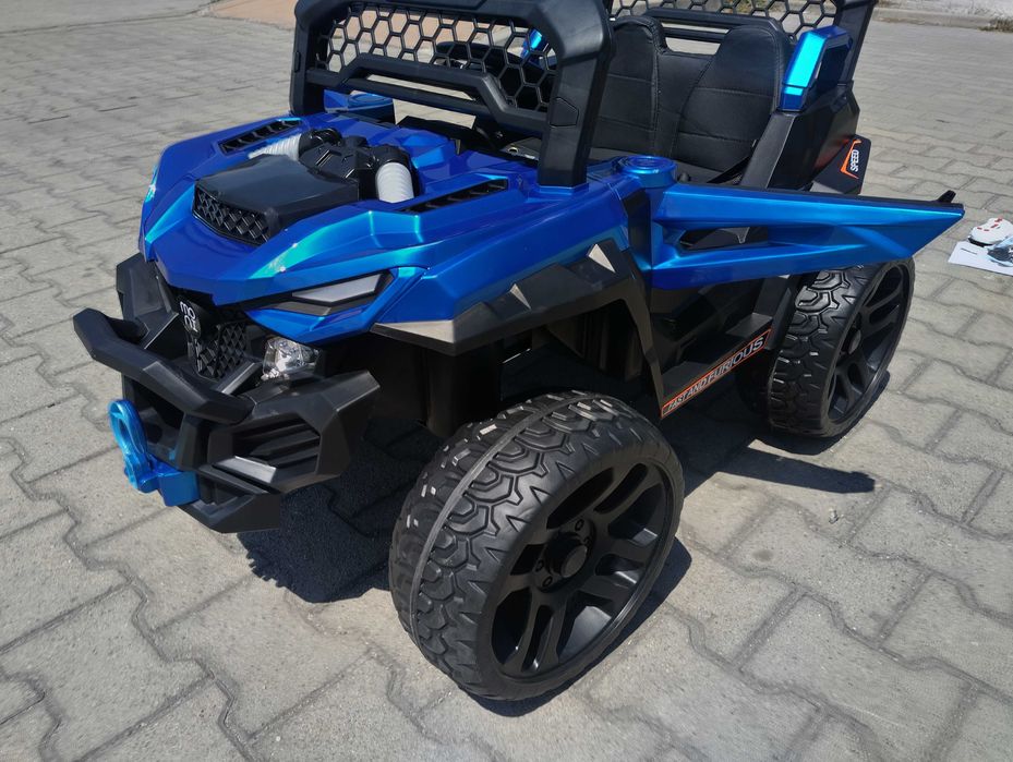 F1 Двуместен акумулаторен джип DUST син