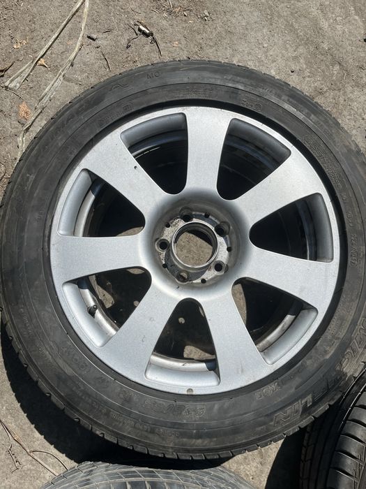 Джанти 5 броя с 4 нови гуми Mercedes 17 цола