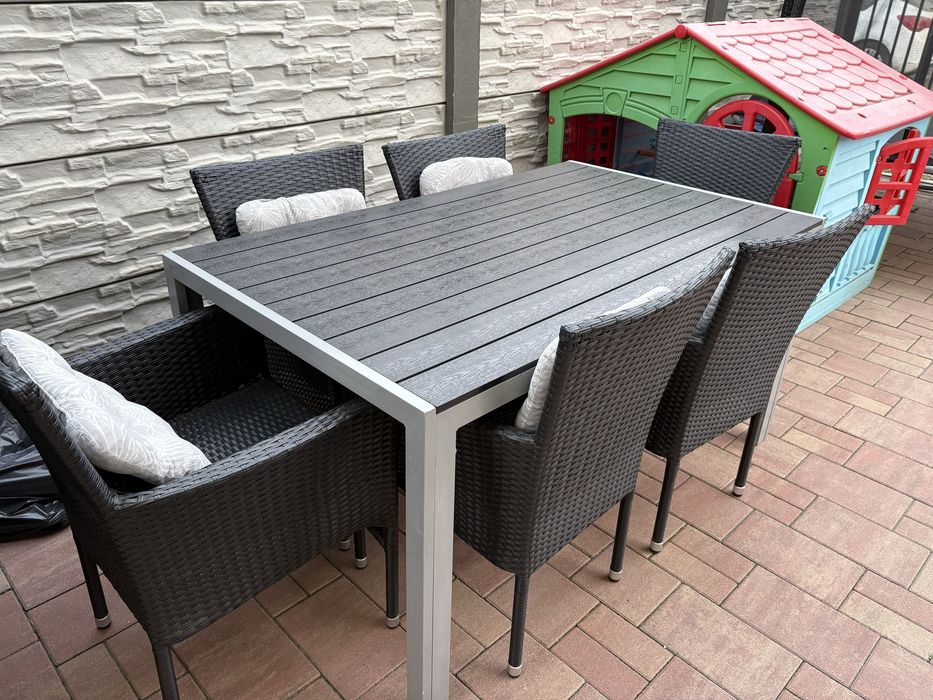 Vand set terasa masa cu 6 scaune