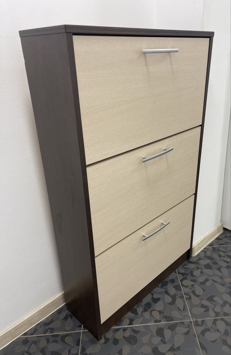 Шкаф за обувки венге /бял дъб