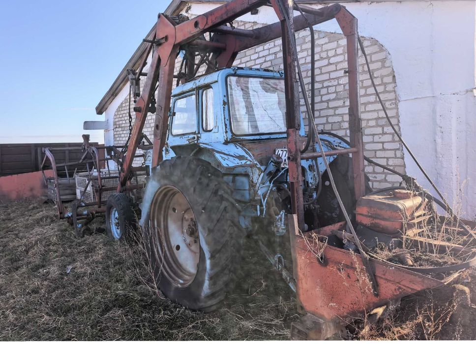Трактор МТЗ-80 стогомёт
