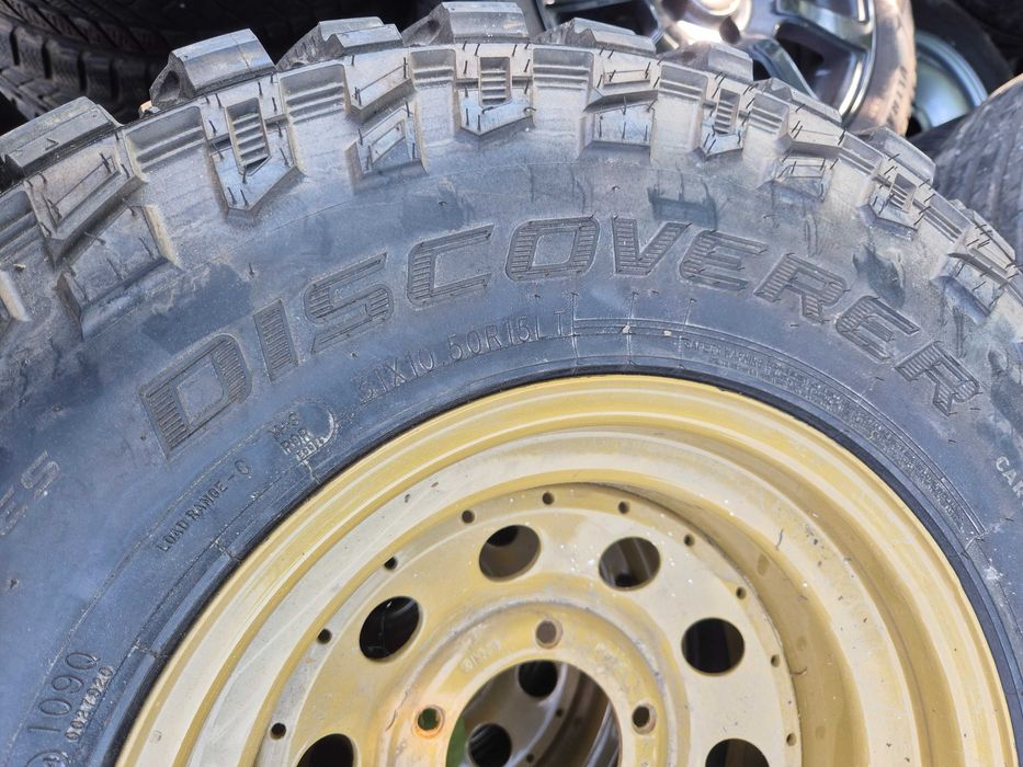 4 ROTI Jante + Anvelope 5x139.7 - SUZUKI Vitara Mitsubishi Pajero - 31X10.50R15 - Anvelope NOI M/T M+S NOI !