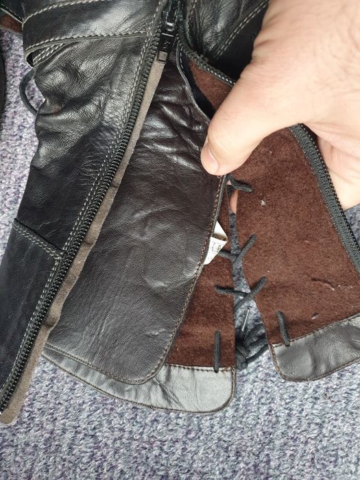 Pereche cizme din piele ptr copii masura 34, stare f buna