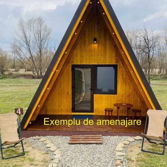 Teren 5+3 ha pt. camping în pădure, 500 m front la râu, 7 km Hârlău, lângă lacul Pârcovaci