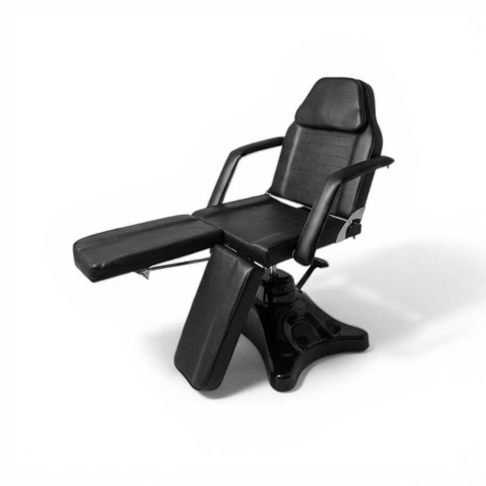 Pat Cosmetică C10 Profesional cu Înălțime Reglabilă 55-70 cm – Masaj, Reflexoterapie și Cosmetică – Negru