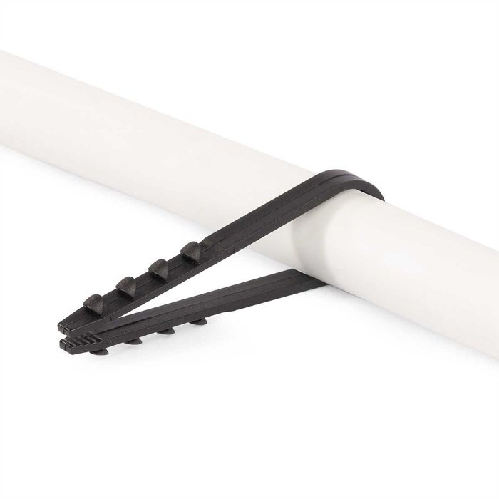 Дюбель-хомут для крепления круглых кабелей и проводов (100 штук)