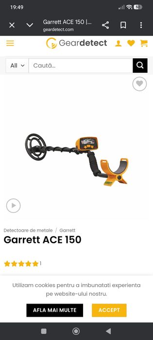 Detector metale Garret ace 150