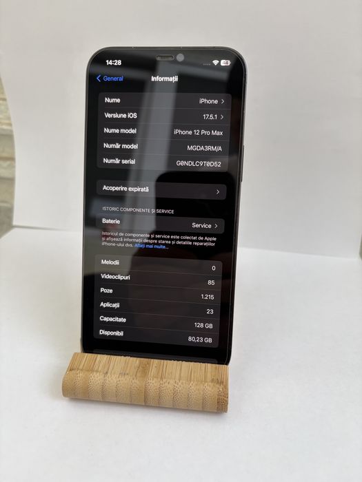 iPhone 12 Pro Max IOS 17.5.1 cu Incarcator Original