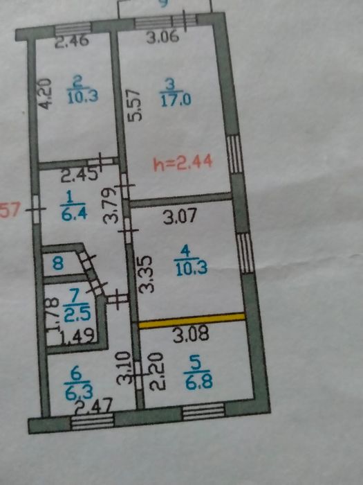 Продажа 3-х комнатной квартиры
