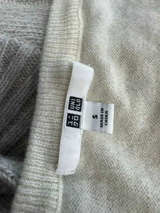 UNIQLO размер S дамски кашмирен пуловер 100% КАШМИР екрю