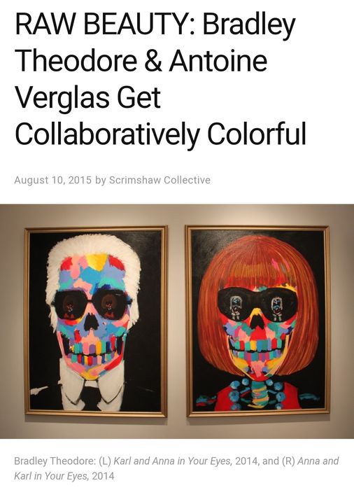 2 Tablouri Pop-Art Karl & Anna în stil unicat Bradley Theodore