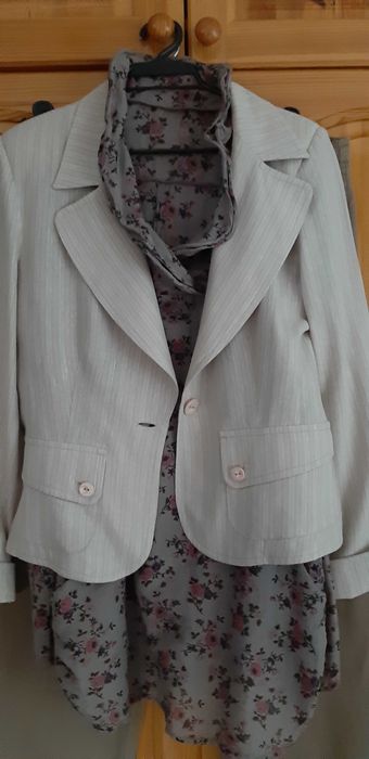 Костюм ЛЕН 3 Части–САКО + ПАНТАЛОН +ТУНИКА Памук! НОВИ!Пролет/Есен