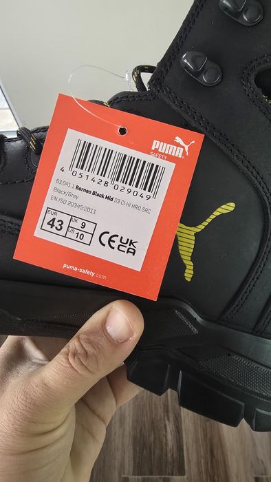 Зимни работни обувки  Пума с метално бумбе  и усилена подметка!Номер 44!