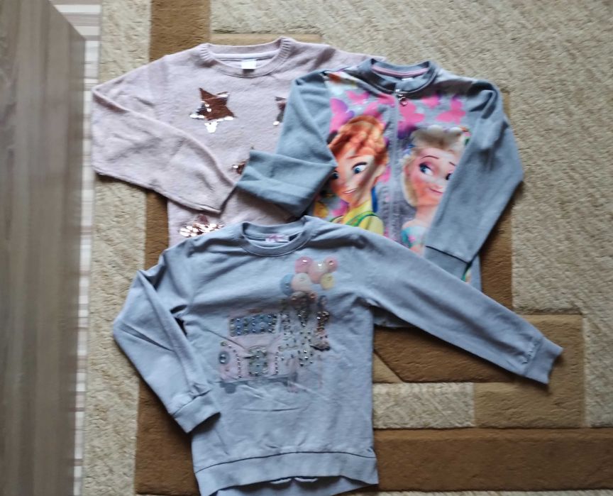 Сет есенно-зимни дрехи, размер 134 за момиче и ПОДАРЪЦИ