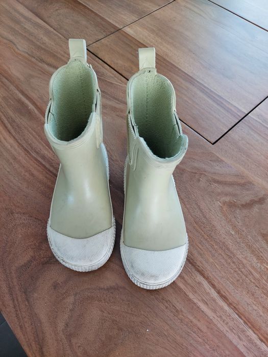 Cizme de ploaie H&M copii, mărimea 25, kaki/verde deschis