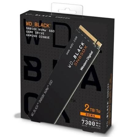 SSD M.2 2TB WD_Black SN850X (7300 МБ/с) для PS5 / PC / Ноутбука
