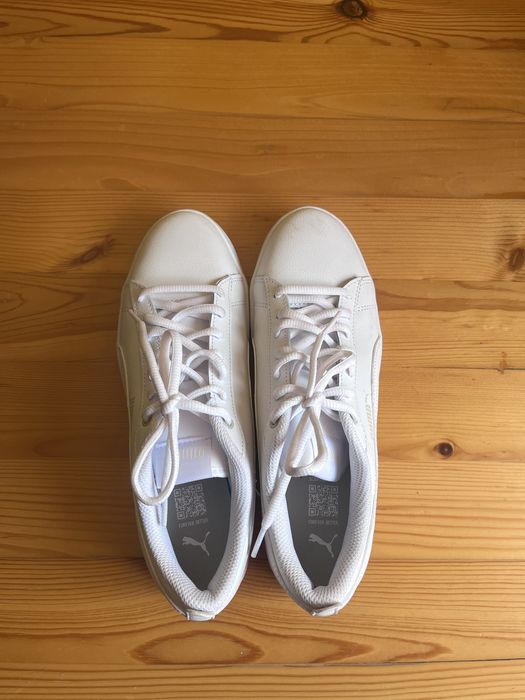 Маратонки  Puma дамски  бели кожени