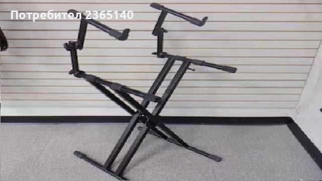 нова двойна Стойка за синтезатор дигитално пиано и клавир йоника