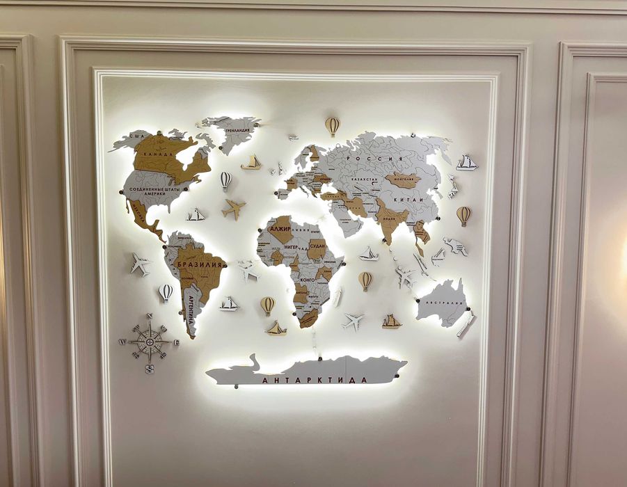 Карта мира  Dunyo kartasi