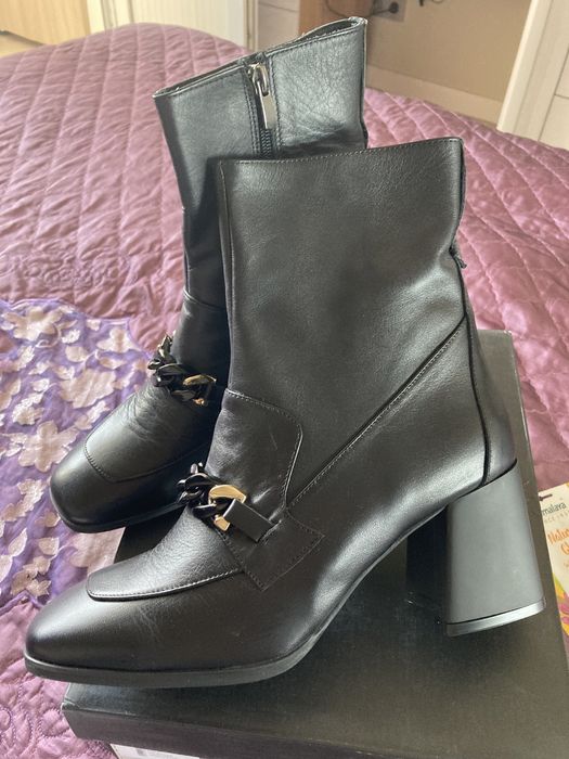 Ботинки кожаные