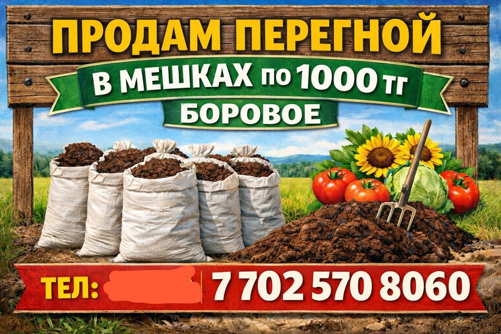 Перегной в мешках
