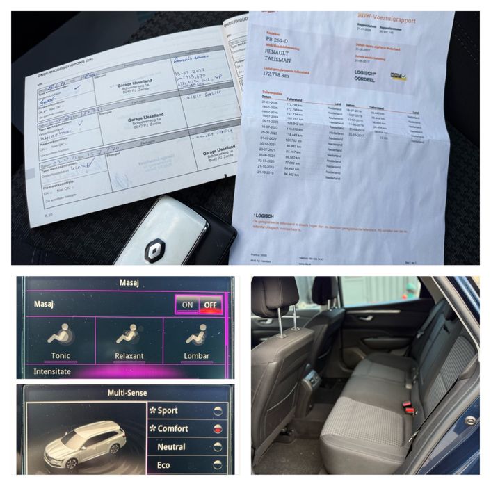 Renault Talisman 1.5 dci 172.000 km fabr.2017 Masaj, Moduri de condus , Carte service!