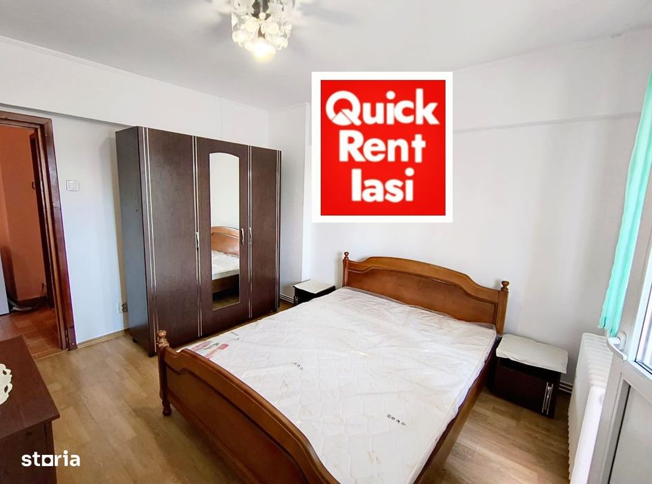 Centru Langa UMF si UAIC Apartament 3Camere Decomandat De Inchiriat