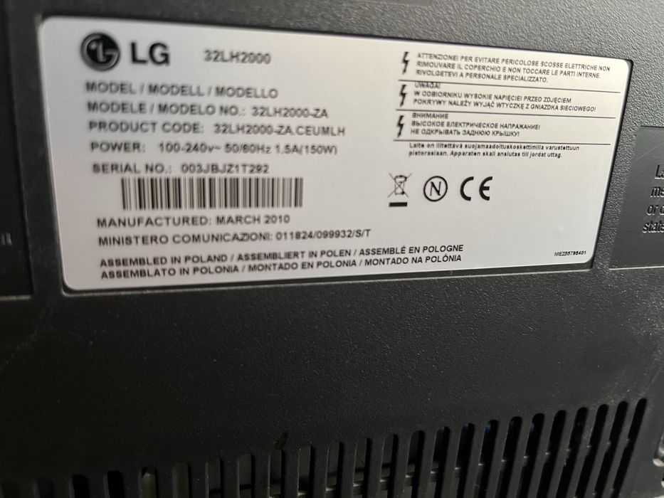 Televizor LED LG 32LH2000 diagonala de 80 cm