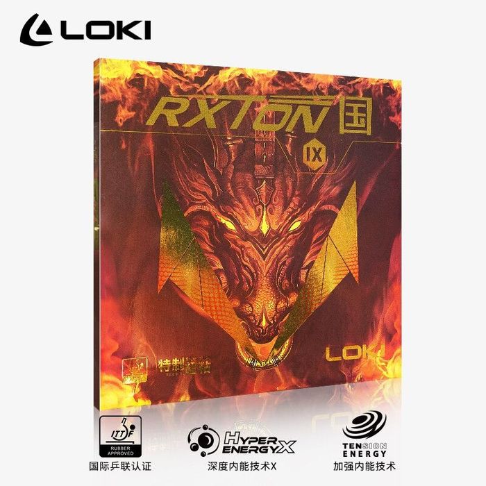 Профессиональная накладка настольного тенниса фирмы Loki Rxton 9